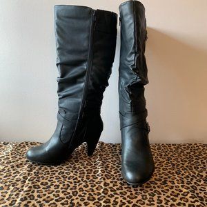 Wide Calf Black Boots